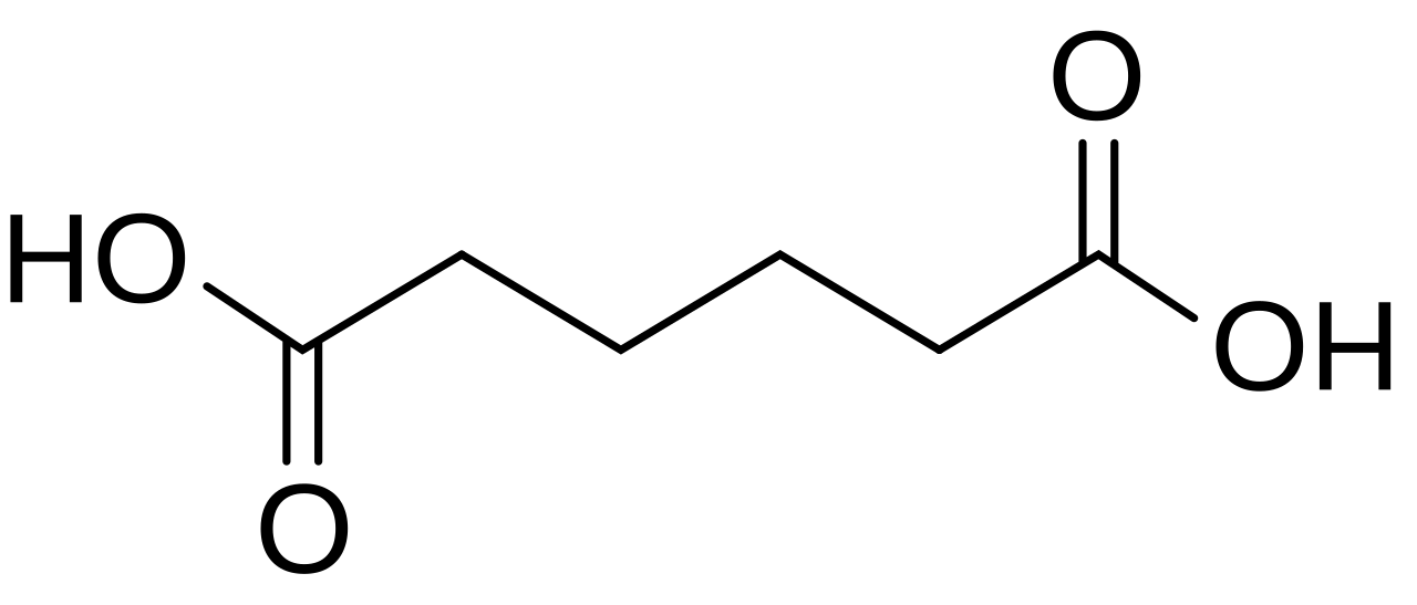 Adipic acid industrial production drives global nylon manufacturing and polymer creation