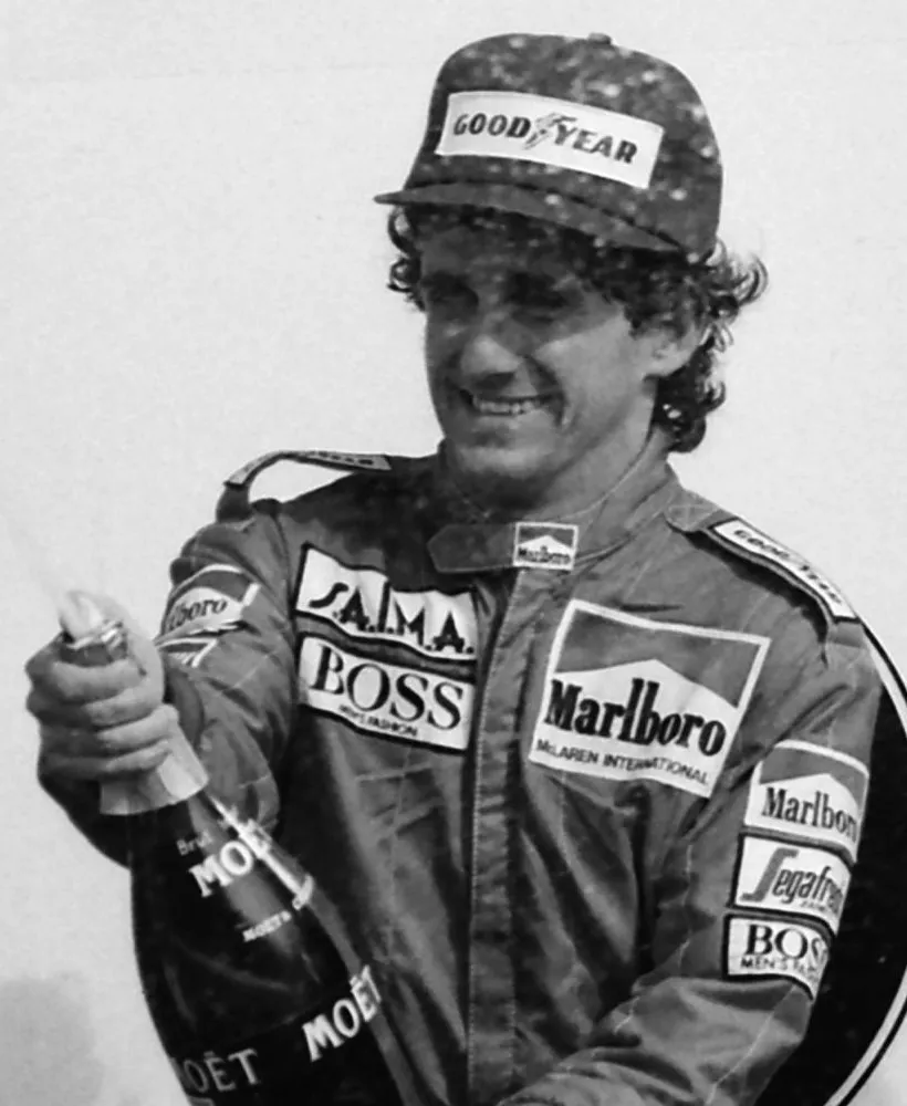 Alain Prost secures his historic championship during the 1986 Formula One season