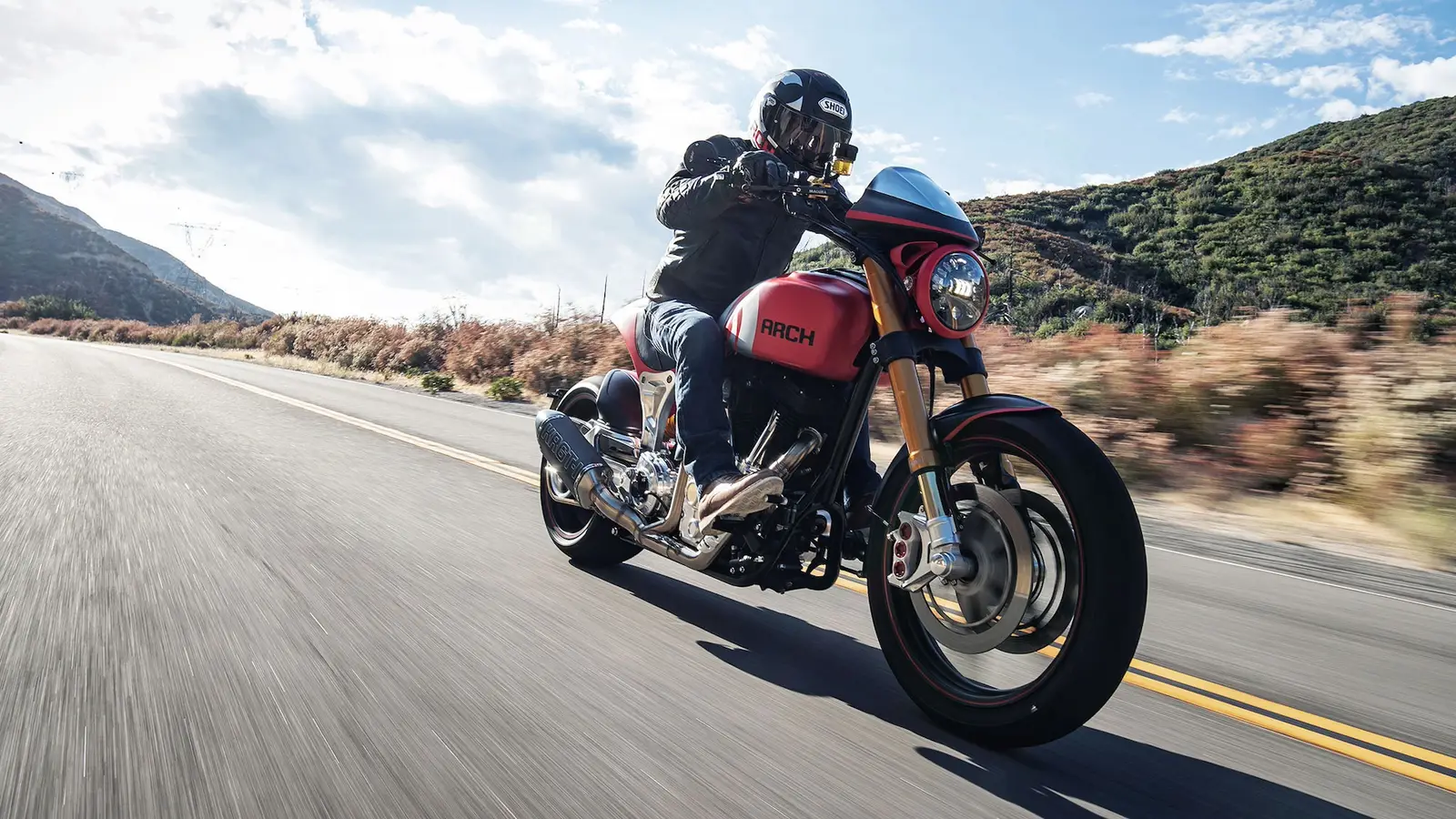 ARCH KRGT-1 performance cruiser combines cruiser style with sport bike attitude