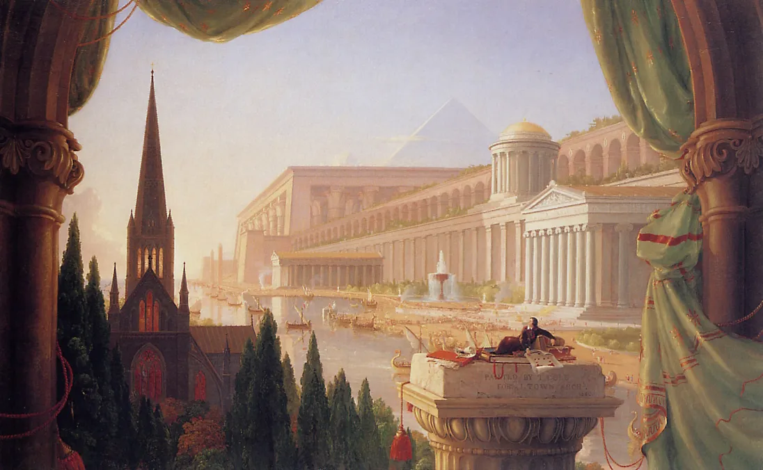 Architectural style evolution showcases the deep cultural and technological shifts in human history