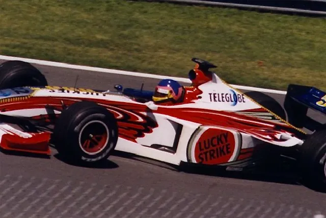 BAR 01 car driven by Jacques Villeneuve during the 1999 Formula One season