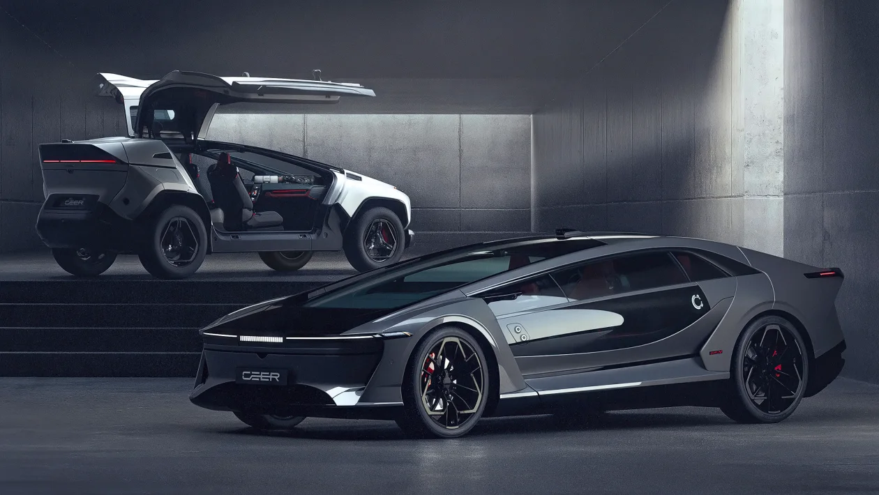 Ceer Exobot SUV and saloon showcase Saudi Arabia's first domestic electric vehicles