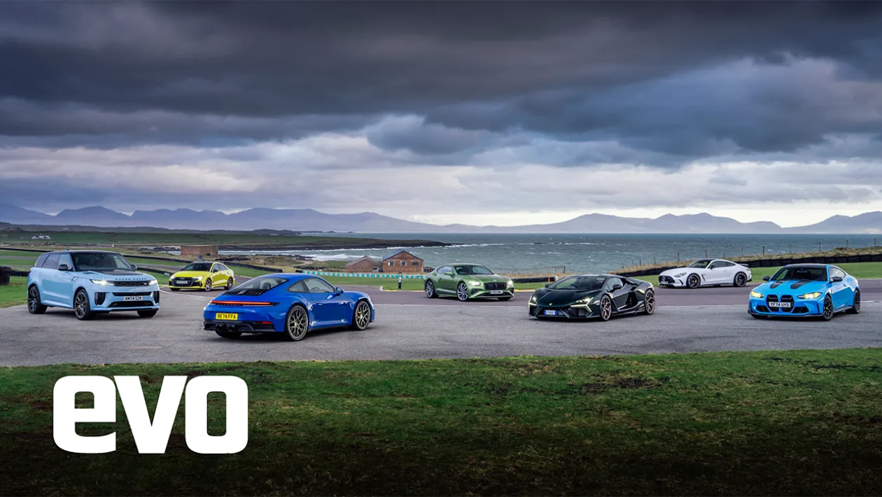 evo magazine gathers seven elite all-wheel-drive performance cars for ultimate track test