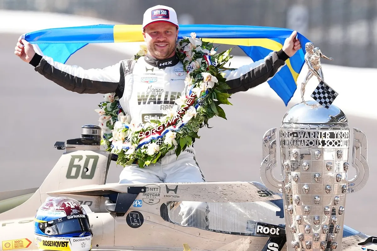 Felix Rosenqvist returns to Värnamo Sweden for public celebration after historic Indy 500 victory