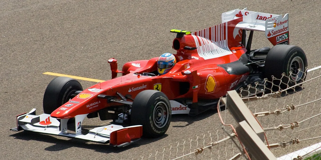 Fernando Alonso driving the Ferrari F10 at the 2010 Bahrain Grand Prix