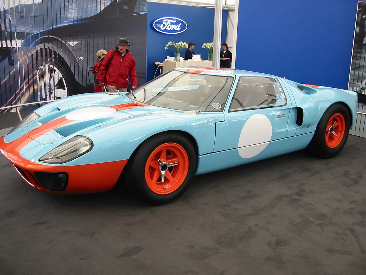 Classic Ford GT40 racing car dominating endurance tracks during the historic 1960s championships