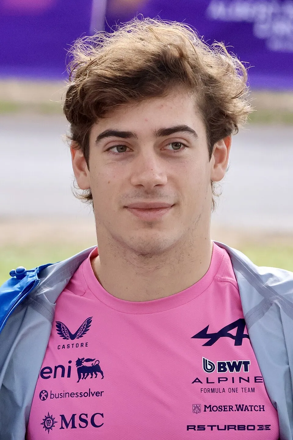 Franco Colapinto competing in Formula One for Alpine with determination and speed