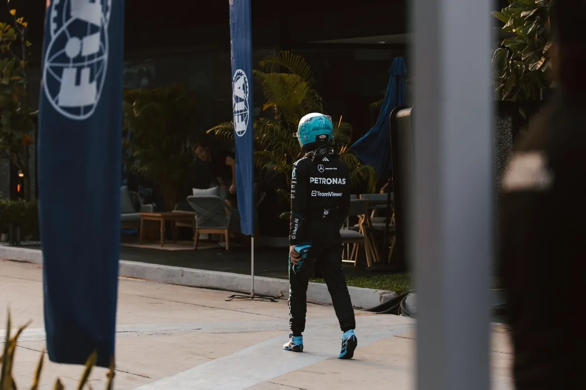George Russell reflects on a disappointing retirement caused by a power unit failure at Sepang