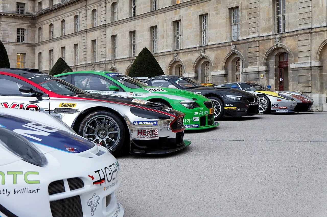 GT World Challenge Europe Endurance Cup racing cars competing fiercely on a European circuit
