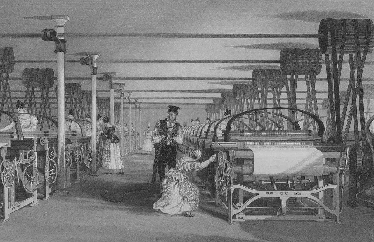 Industrial Revolution factories and steam power driving global economic transformation
