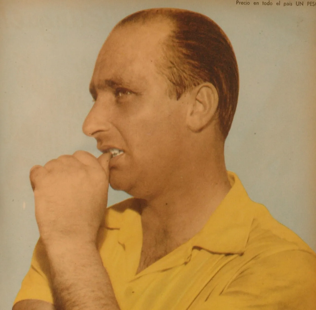 Juan Manuel Fangio driving to victory during the historic 1951 Formula One season