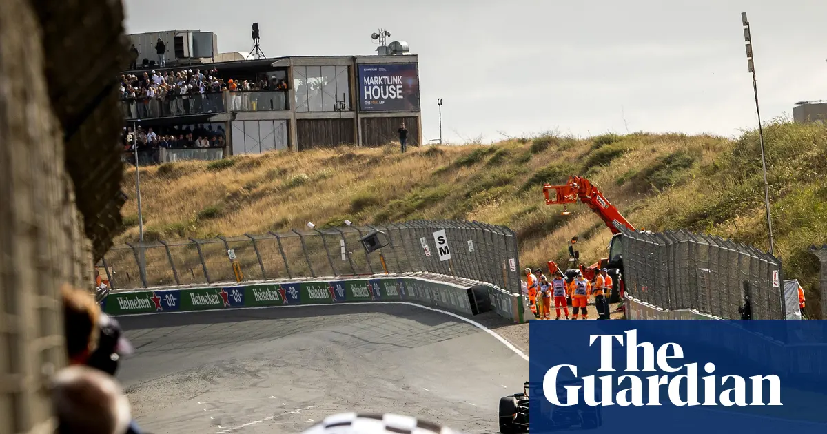 Lando Norris celebrates victory after defeating Kimi Antonelli at the Dutch Grand Prix
