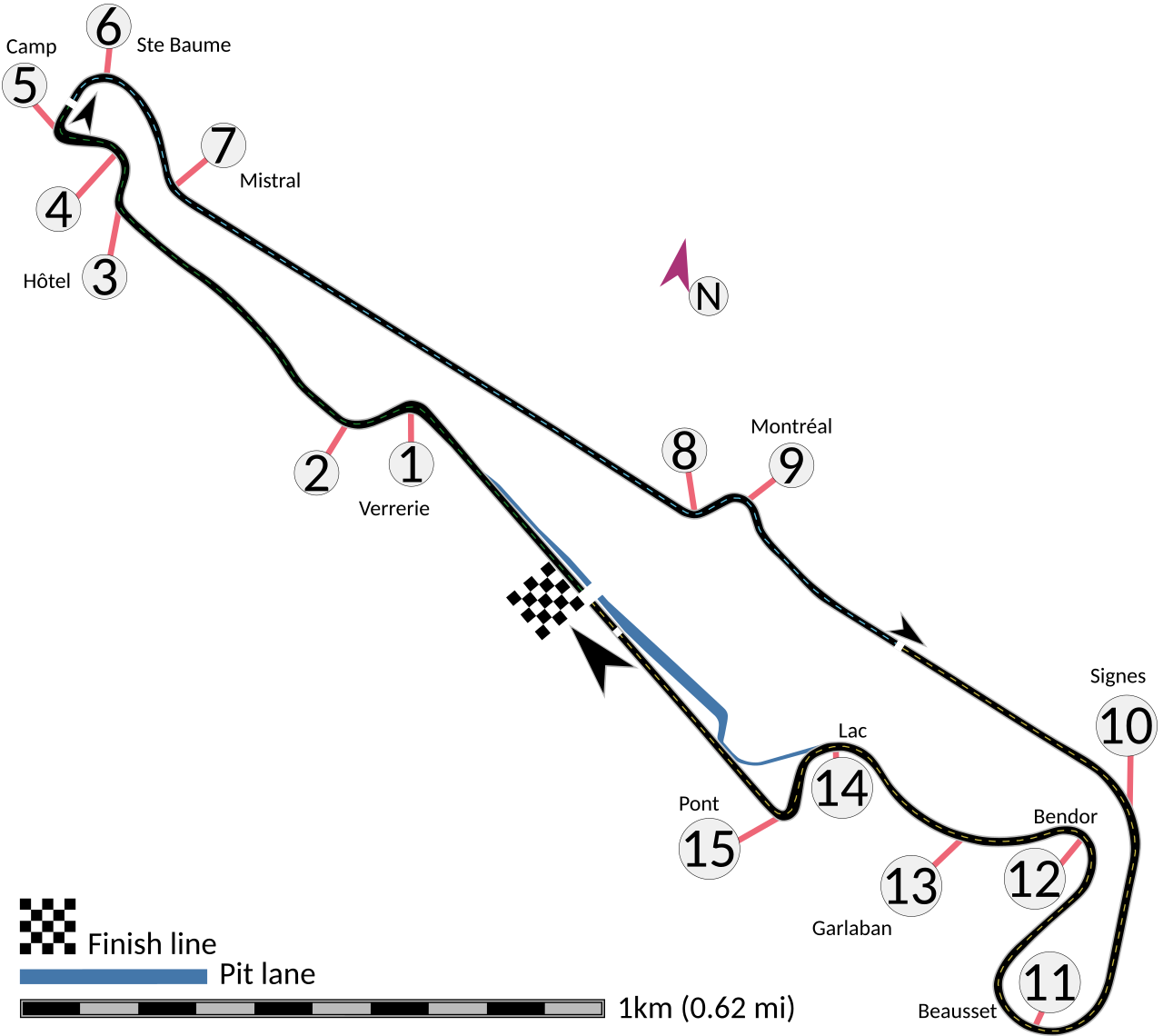 Lewis Hamilton celebrates victory at the 2019 French Grand Prix at Circuit Paul Ricard