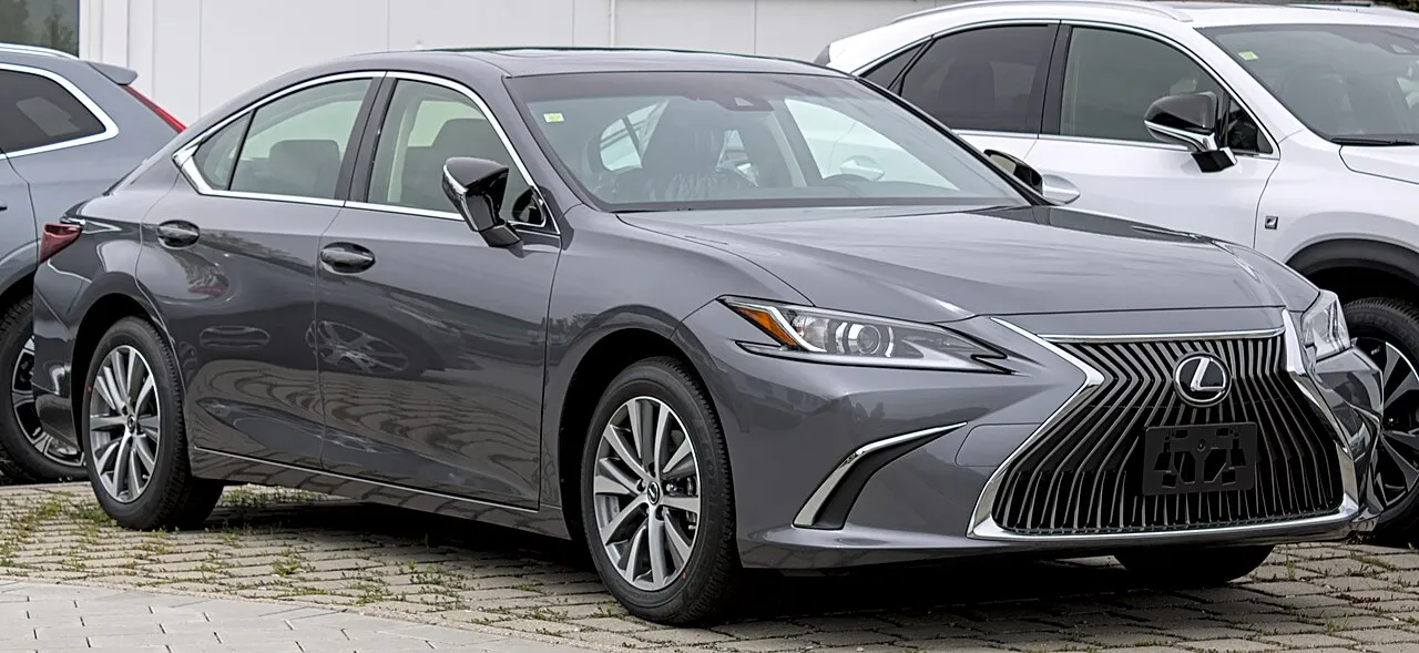 Lexus ES luxury sedan representing decades of automotive engineering and design excellence