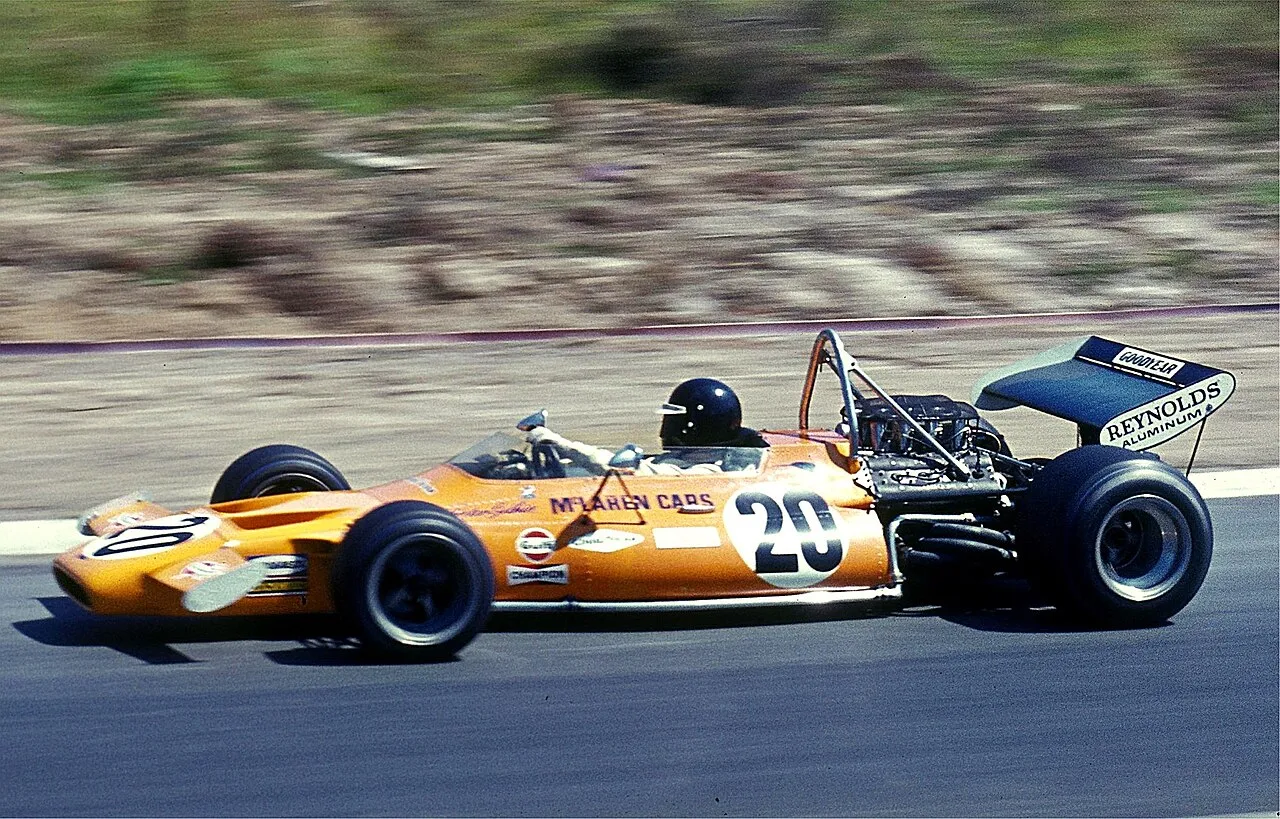 McLaren M19A historic Formula One racing car on display