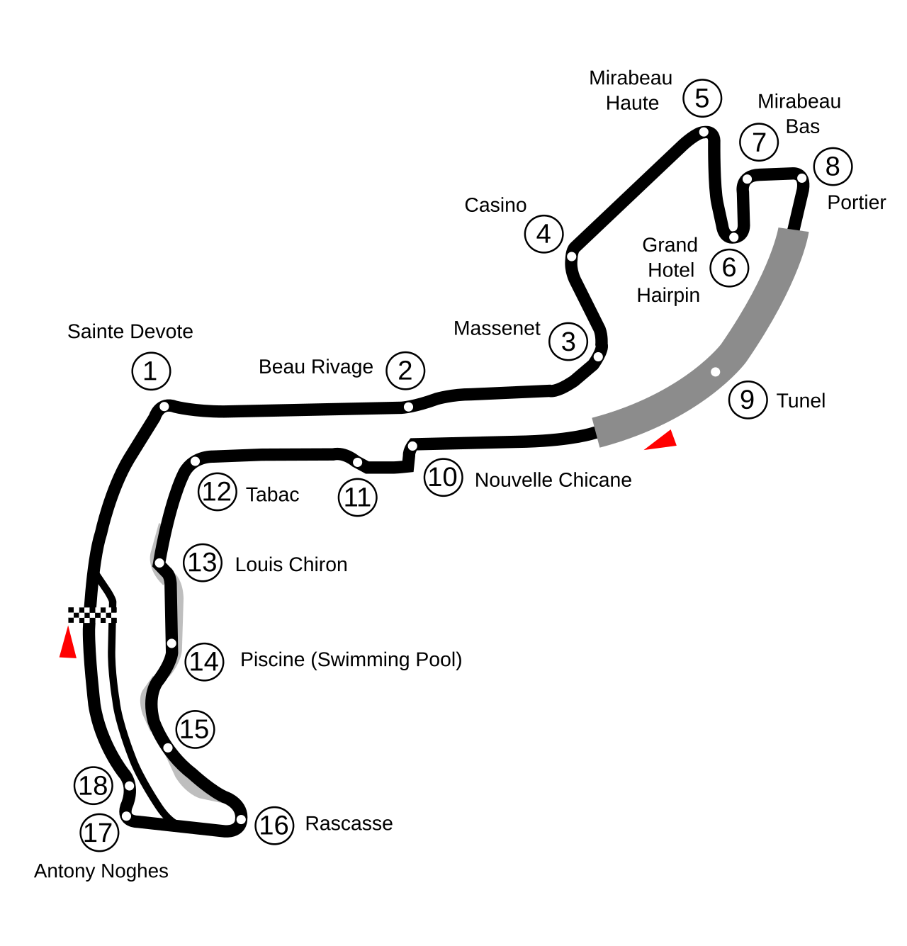 Michael Schumacher driving Ferrari to victory at the 1999 Monaco Grand Prix
