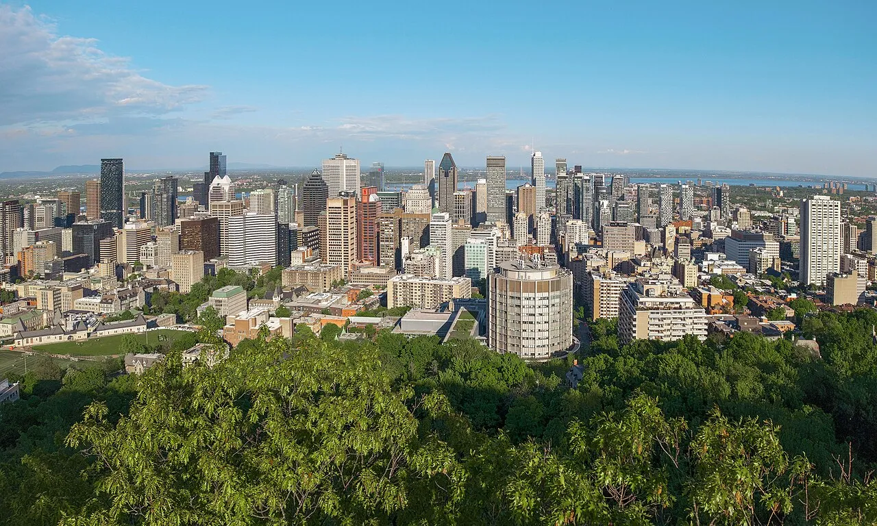 Montreal skyline showcasing its unique blend of historic architecture and modern urban development