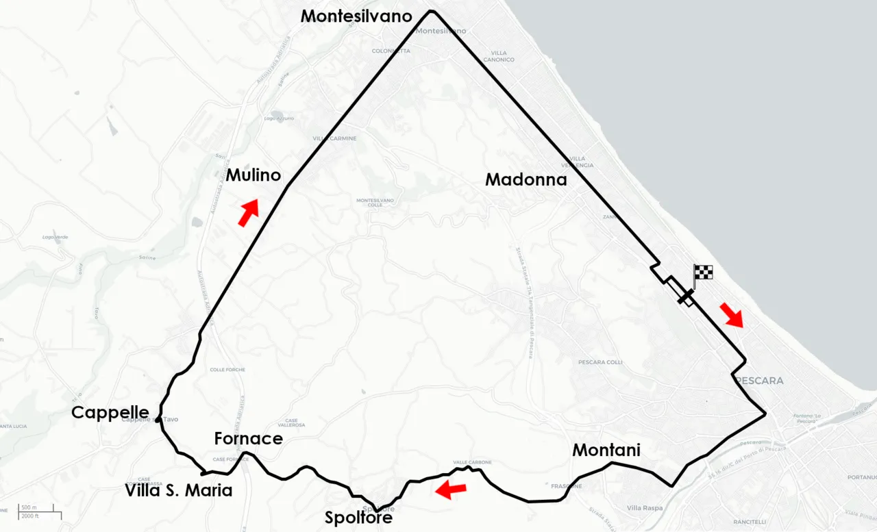 Pescara Circuit stands as the longest track in Formula One history