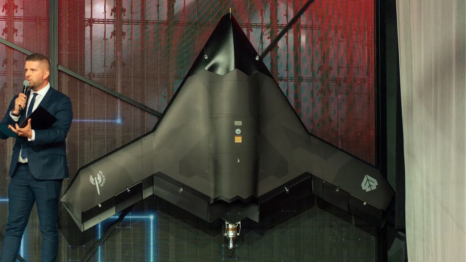 Poland unveils B-2 bomber inspired Gladius 2 jet drone at defense exhibition