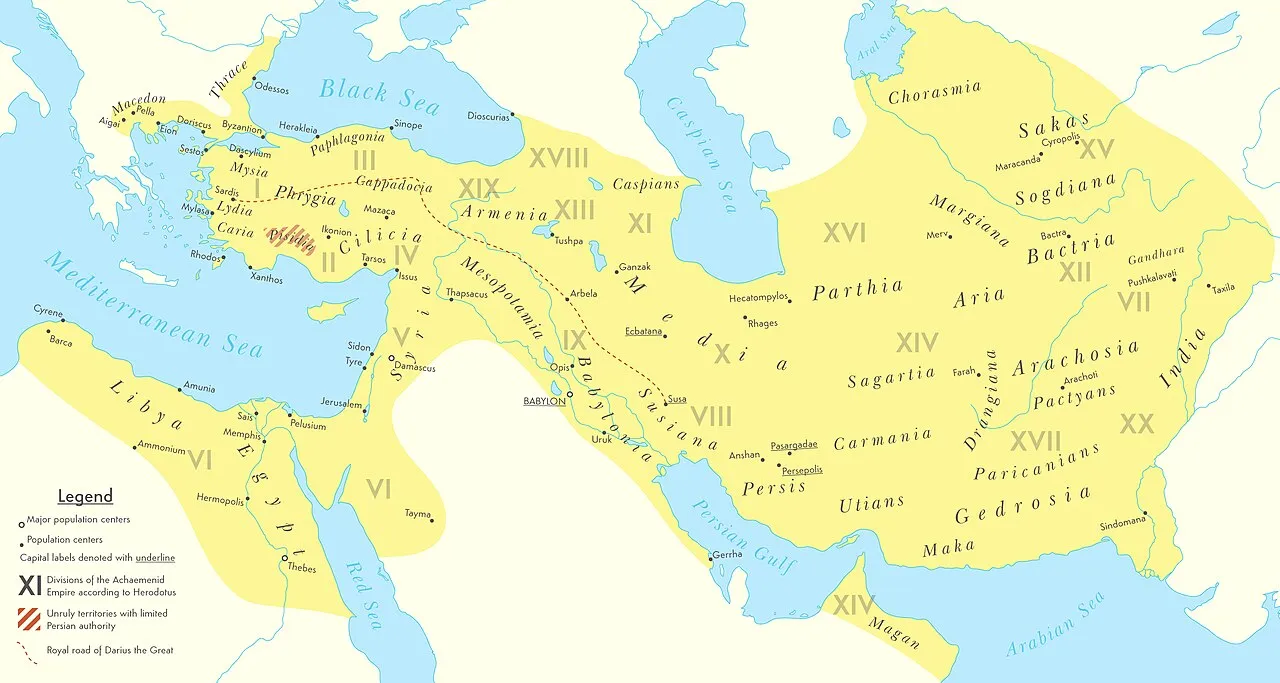 Profile of the Achaemenid Empire and its historical expansion under Cyrus the Great