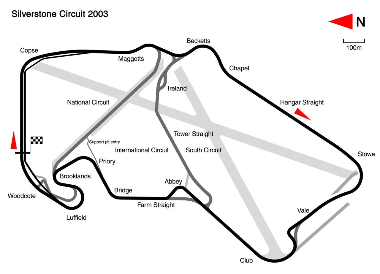 Rubens Barrichello drives to victory during the 2003 British Grand Prix at Silverstone