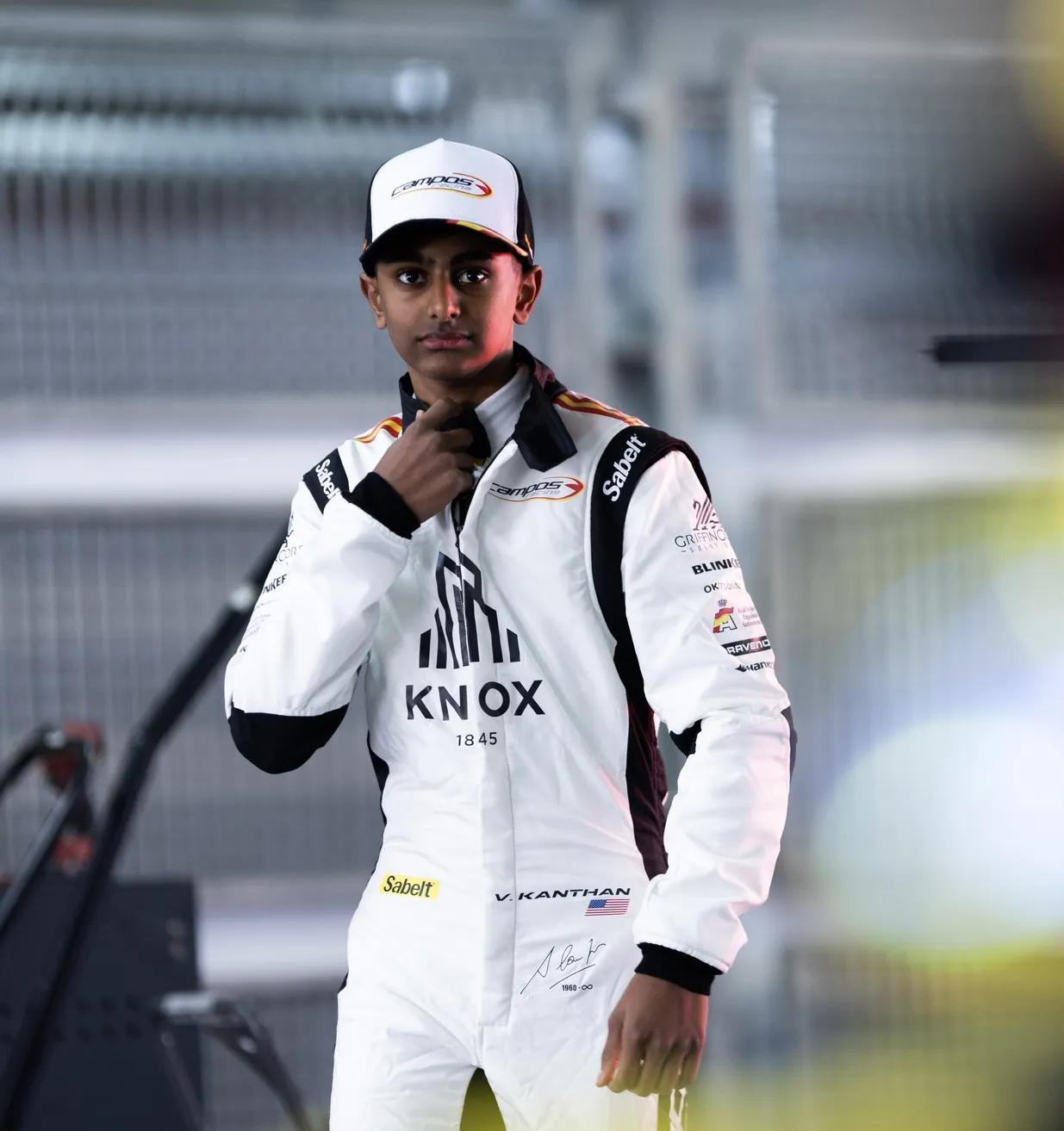 American racing driver Vivek Kanthan competing in the F4 Spanish Championship