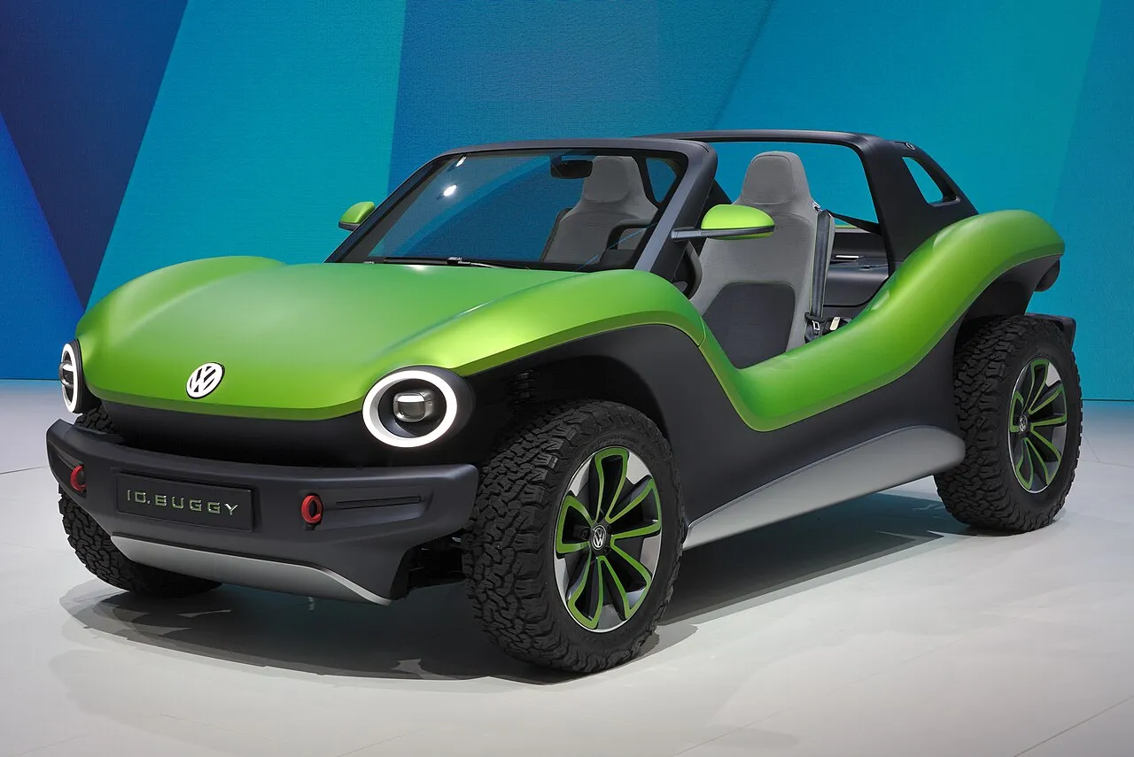 Volkswagen ID Buggy electric concept car showcases retro design at Geneva International Motor Show