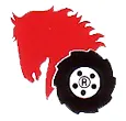 Vintage Wheel Horse garden tractors on display at an annual collector club event