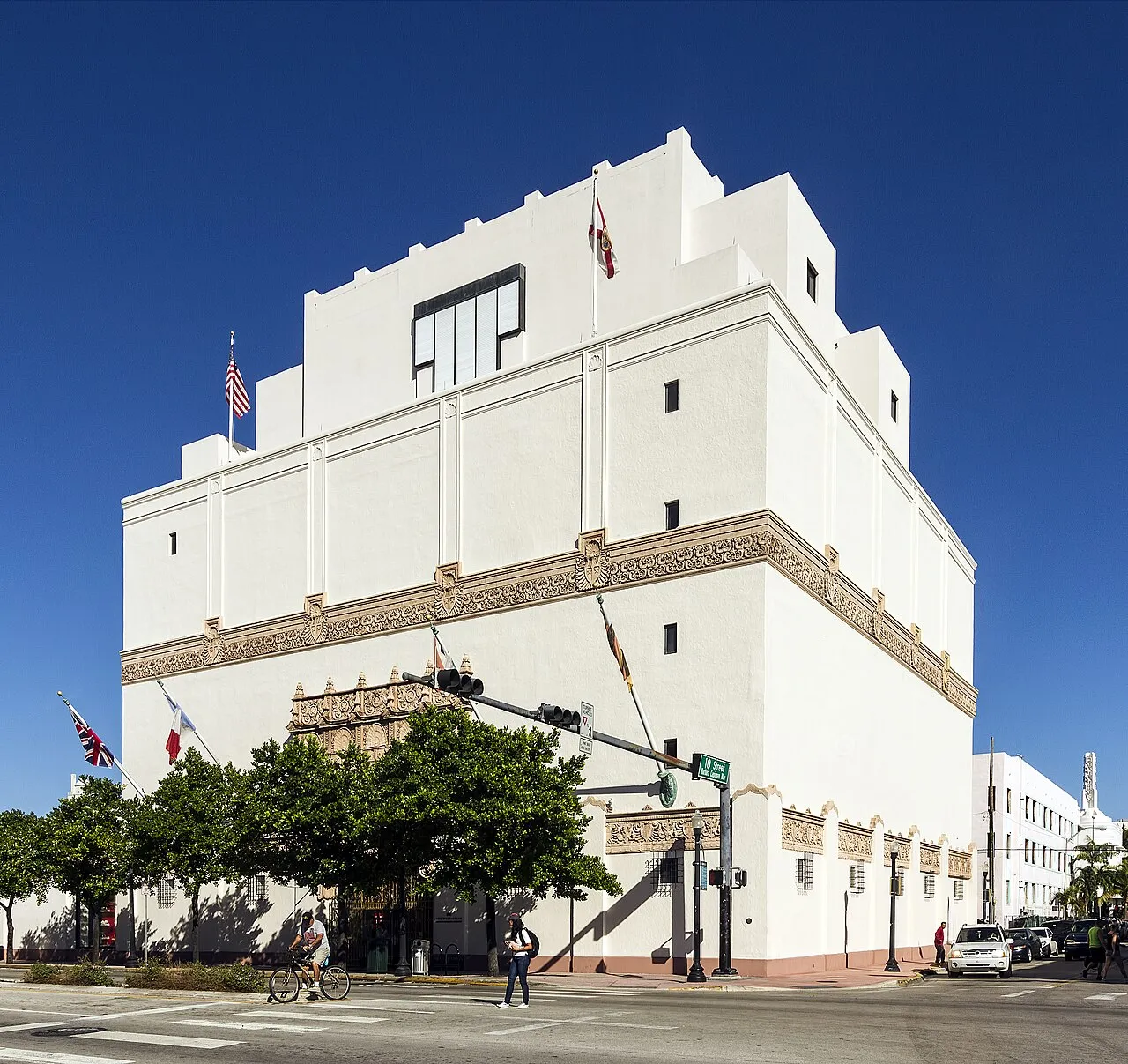 The Wolfsonian Florida International University museum building in Miami Beach showcases design history