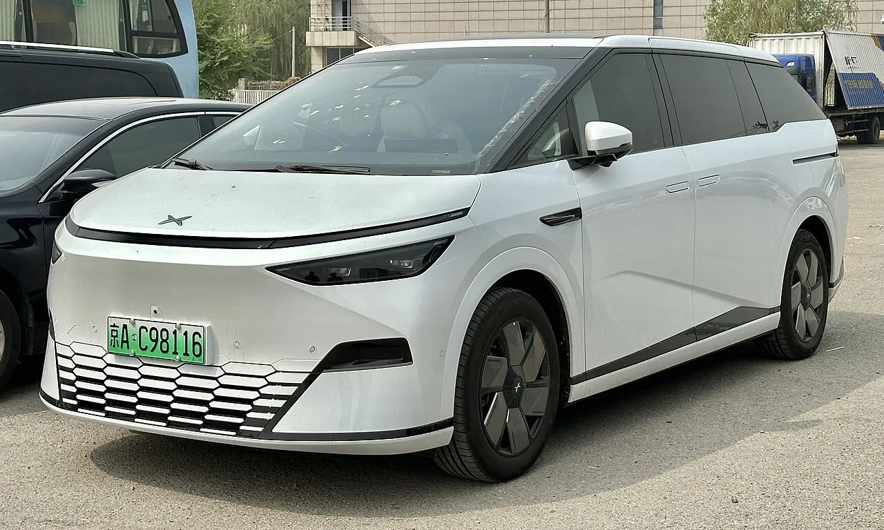 XPeng X9 electric minivan showcases futuristic design and advanced technology features